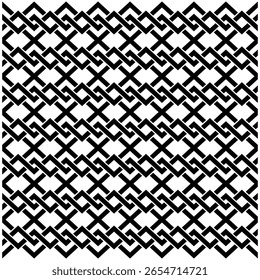 Seamless Interlocking Knots Wire geometric pattern Background. 