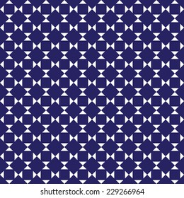 Seamless Intersecting check pattern in blue