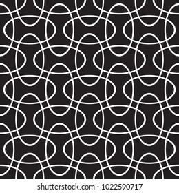 Seamless intersecting geometric overlapping ellipse circle pattern background