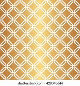 Seamless Interwoven Golden Vector Background Texture