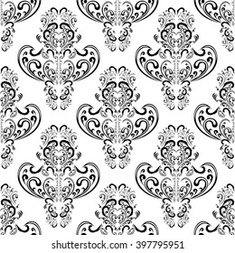 Seamless intricate damask Pattern - design Template