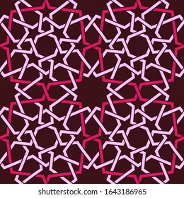 Seamless Intricate Islamic Geometric Pattern Vector Illustration