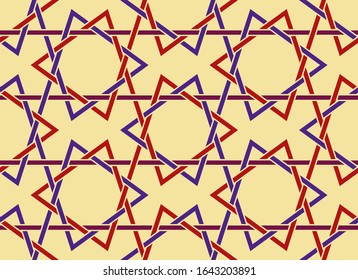 Seamless Intricate Islamic Geometric Pattern Vector Illustration 