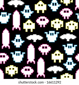 Seamless Invaders Pattern