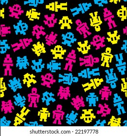 Seamless Invaders Pattern