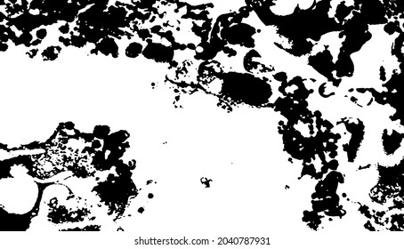 Inverso transparente negro y blanco diagonal de piel animal camuflaje blobs vectorial patrón vectorial