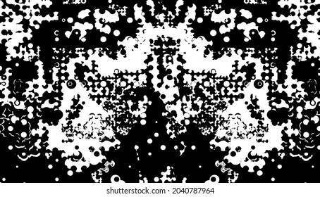Inverso transparente negro y blanco diagonal de piel animal camuflaje blobs vectorial patrón vectorial