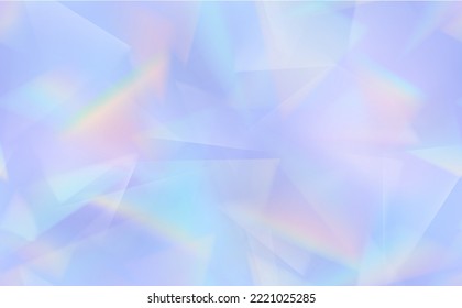 Seamless iridescent background - vector illustration of holographic prism  light reflections 