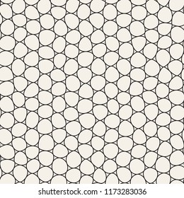 Seamless irregular lines vector mosaic pattern. Abstract chaotic tessellation texture. Random shapes pavement background