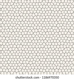 Seamless irregular lines vector mosaic pattern. Abstract chaotic tessellation texture. Random shapes pavement background