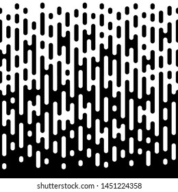 Seamless irregular rounded lines halftone transition. Trendy abstract background for your unique design. EPS 10