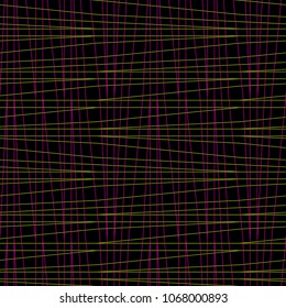Seamless irregular thread grid pattern. Imitation canvas