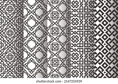 nahtlose islamische arabische Geometrie, Vektorkunst 