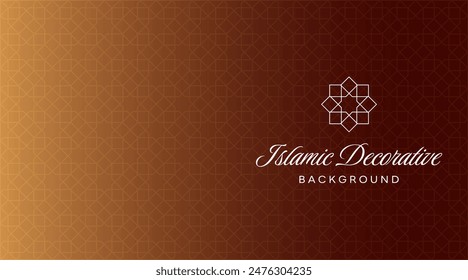 Seamless Islamic Arabic luxury background featuring an intricate geometric ornamental pattern. Perfect for elegant designs, wallpapers, textiles, and decor with a sophisticated and cultural aesthetic