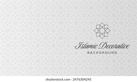 Seamless Islamic Arabic luxury background featuring an intricate geometric ornamental pattern. Perfect for elegant designs, wallpapers, textiles, and decor with a sophisticated and cultural aesthetic