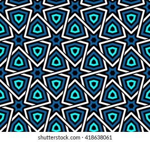 Seamless Islamic Ethnic Pattern. Vintage Vector Ornament. Arabic Or Islamic Motifs Background. Seamless Wallpaper For Fabric Or Wrapping Paper Design.
