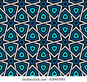 Seamless Islamic Ethnic Pattern. Vintage Vector Ornament.  Arabic Or Islamic Motifs Background. Seamless Wallpaper For Fabric Or Wrapping Paper Design.