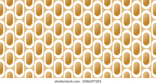 Seamless Islamic Geometric Gold Pattern, Arabic Ornament, for print and background texture