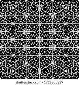 Seamless Islamic Geometric Intricate Pattern Vector.