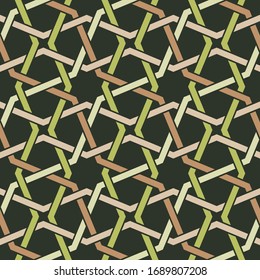 Seamless Islamic Geometric Multicolor Intricate Pattern Vector