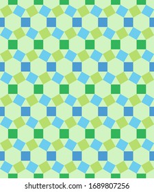Seamless Islamic Geometric Multicolor Intricate Pattern Vector
