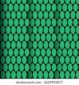 Seamless Islamic Geometric Pattern in Green – Moroccan Tile Background Design