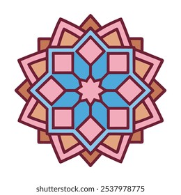 Seamless Islamic geometric pattern with intricate arabesque design, perfect for luxury wallpapers, textiles, Eid decor, and branding. Inspired by Moroccan, Persian, and Middle Eastern art styles.