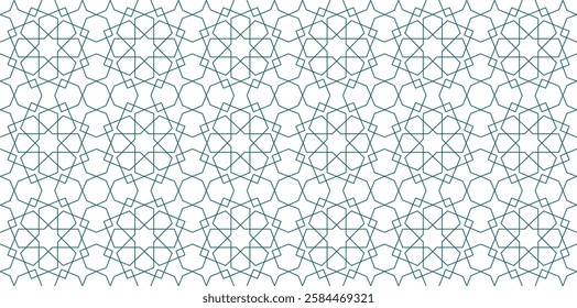 Seamless Islamic Geometric Pattern Traditional, Elegant, and Intricate Design for Backgrounds, Textiles, and Digital Art 