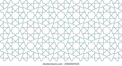 Seamless Islamic Geometric Pattern Traditional, Elegant, and Intricate Design for Backgrounds, Textiles, and Digital Art 