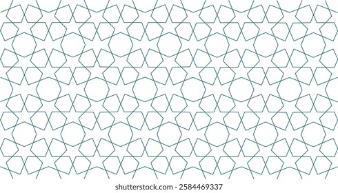 Seamless Islamic Geometric Pattern Traditional, Elegant, and Intricate Design for Backgrounds, Textiles, and Digital Art 