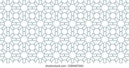 Seamless Islamic Geometric Pattern Traditional, Elegant, and Intricate Design for Backgrounds, Textiles, and Digital Art