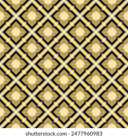 Seamless Islamic ornamental pattern. Colorful traditional arabic pattern. Versatile design for various creative projects, suitable for Islamic decorative, textiles, tiles, wallpaper, backdrops, etc.