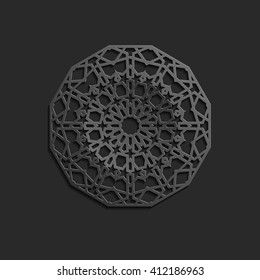Seamless Islamic pattern 3D