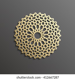 Seamless Islamic pattern 3D