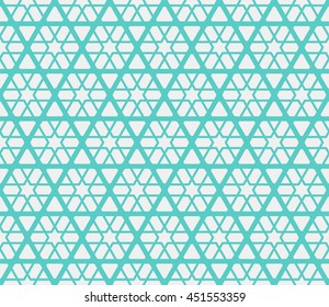 Seamless Islamic Pattern of 6-Stars Embedded in Hexagonal and Triangular Lattice.