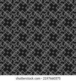 seamless islamic pattern in arabic style black and white color. vector illustration repeatable. for wallapper, fashion fabric textile, greeting card background, decorative ornament, moroccan, eastern