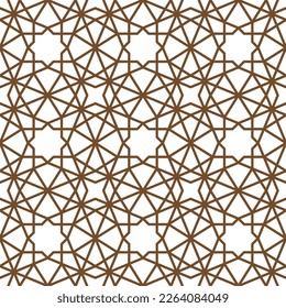 Seamless islamic pattern. Background vector illustration. Seamless girih pattern. Traditional Islamic Design. Mosque decoration element. Seamless geometric pattern. Morocco seamless vector pattern