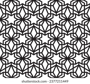 Seamless islamic pattern. Background vector illustration. Seamless girih pattern. Traditional Islamic Design. Mosque decoration element. Seamless geometric pattern. Morocco seamless vector pattern.