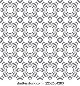 Seamless islamic pattern. Vector Girih pattern. Background vector illustration. Seamless girih pattern. Traditional Islamic Design. Mosque decoration element. Seamless geometric pattern.
