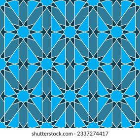 Seamless islamic pattern. Vector Girih pattern. Background vector illustration. Seamless girih pattern. Traditional Islamic Design. Mosque decoration element. Seamless geometric pattern.