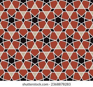 Seamless islamic pattern. Vector Girih pattern. Background vector illustration. Seamless girih pattern. Traditional Islamic Design. Mosque decoration element. Seamless geometric pattern.
