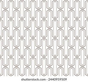 Nahtloses islamisches Muster. In: Vector Girih Pattern. Hintergrund-Vektorgrafik. Nahtloses Girl-Muster. Traditionelles islamisches Design. Dekorationselement einer Moschee. Nahtloses geometrisches Muster.