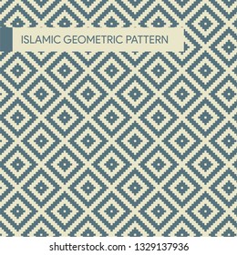 Seamless Islamic Style Geometric Background Pattern