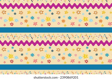 Seamless isolated Pattern Flowers Diverse Creative Projects Perfect summer spring print children's fabrics Typography Tablecloths Scrapbooking Wallpaper Repeat Polka dots Wavy lines Violet pastel Nice
