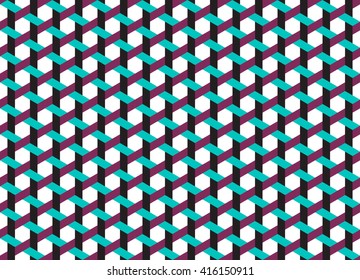 Seamless isometric abstract pattern. geometry pattern. seamless background. vector stock.