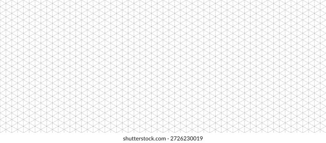 papel de grade isométrica sem costura tracejado linear triangular