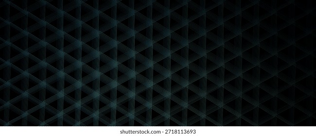 Papel quadriculado isométrico sem costura. Padrão de repetição de triângulos lineares pontilhados. Fundo de guia gráfico para desenhos de engenharia, arquitetônicos e técnicos. Modelo de página de folha de régua de linha azul vetorial.