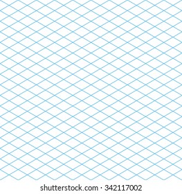 Seamless Isometric Grid Pattern, vector illustration, EPS 10 