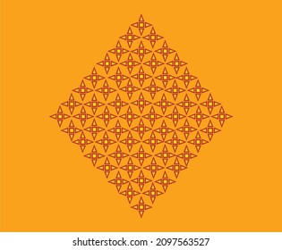 Seamless isometric maze. orange endless isometric. Vector illustration