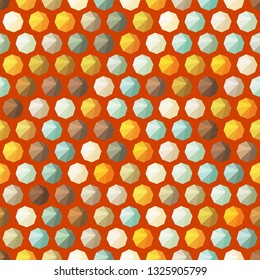 Seamless isometric pattern with multicolored umbrellas.